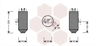 Осушитель кондиционера VAN WEZEL 0600D217