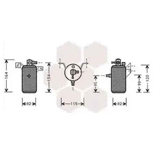 Осушитель кондиционера VAN WEZEL 0900D014