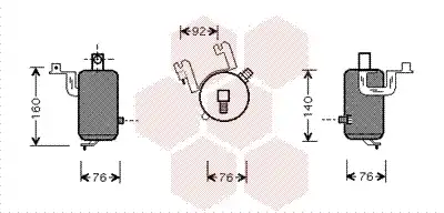 Осушитель кондиционера VAN WEZEL 0900D203