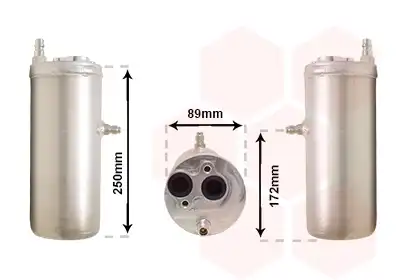 Осушитель кондиционера VAN WEZEL 1800D125