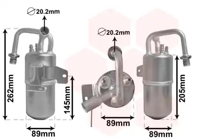 Осушитель кондиционера VAN WEZEL 1800D331