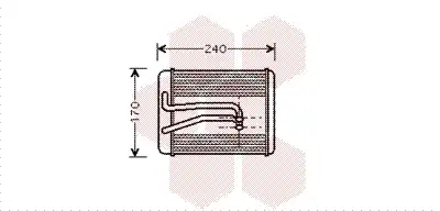 Радиатор печки VAN WEZEL 82006119