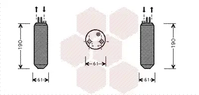 Осушитель кондиционера VAN WEZEL 8200D080