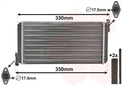 Радиатор печки VAN WEZEL 30006109