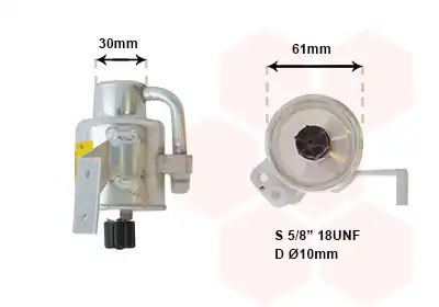 Осушитель кондиционера VAN WEZEL 3000D073