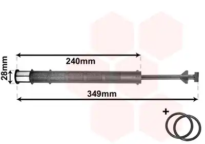 Осушитель кондиционера VAN WEZEL 3000D358