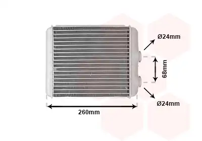 Радиатор печки VAN WEZEL 37006259