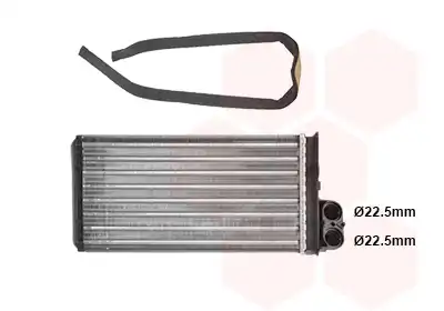 Радиатор печки VAN WEZEL 40006233