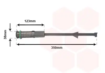 Осушитель кондиционера VAN WEZEL 4000D264
