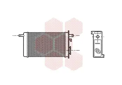Радиатор печки VAN WEZEL 43006096