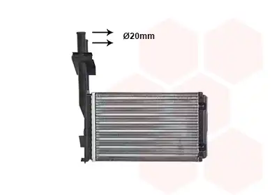 Радиатор печки VAN WEZEL 43006101