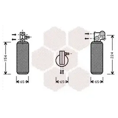 Осушитель кондиционера VAN WEZEL 4300D254