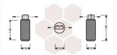 Осушитель кондиционера VAN WEZEL 4700D042