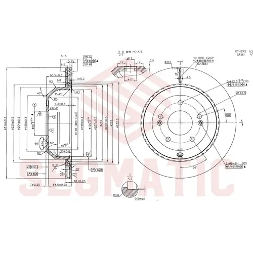 Тормозной диск SEGMATIC SBD30093535