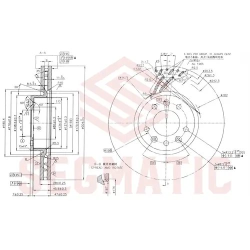 Тормозной диск SEGMATIC SBD30093519