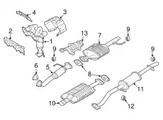Прокладка коллектора MAZDA AJ3840305
