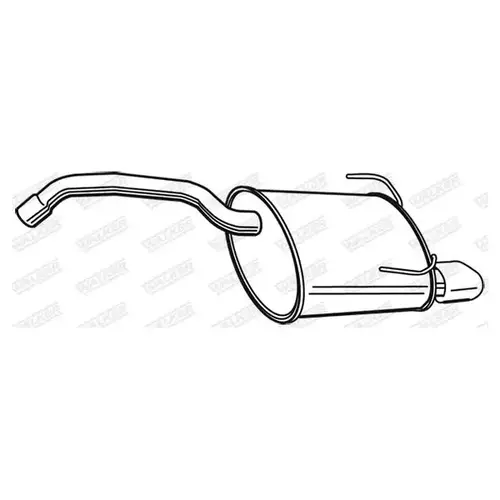 глушитель задняя часть VW 23332 WALKER