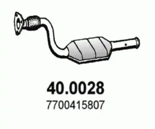 катализатор глушителя Ren 400.028 ASSO