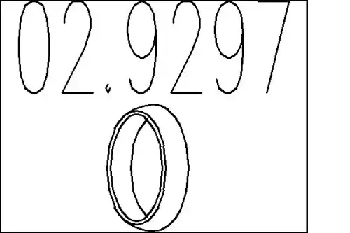 кольцо уплотнительное Opel 02.9297 MTS