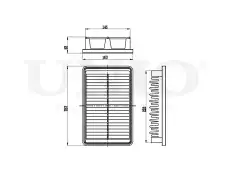 Фильтр воздушный UNIO FLT-10039