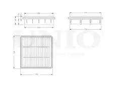 Фильтр воздушный UNIO FLT-10065