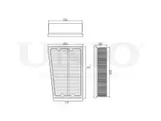 Фильтр воздушный UNIO FLT-10105
