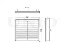 Фильтр воздушный UNIO FLT-10147