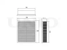 Фильтр воздушный UNIO FLT-10177