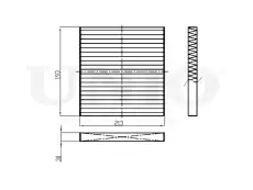 Салонный фильтр UNIO FLT-40004P