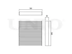 Салонный фильтр UNIO FLT-40033C