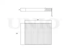 Салонный фильтр UNIO FLT-40059