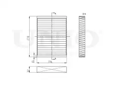 Салонный фильтр UNIO FLT-40063C
