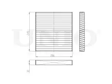 Салонный фильтр UNIO FLT-40077C