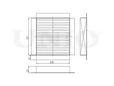 Салонный фильтр UNIO FLT-40084C