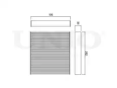 Салонный фильтр UNIO FLT-40087C