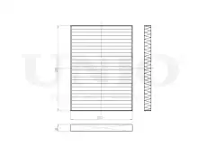 Салонный фильтр UNIO FLT-40096C