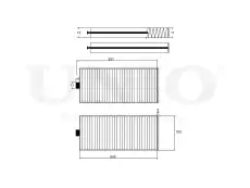 Салонный фильтр UNIO FLT-40117