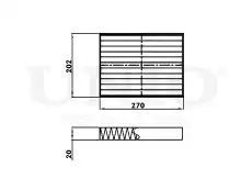 Салонный фильтр UNIO FLT-40122