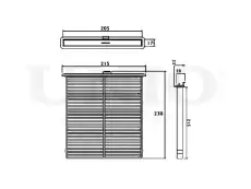 Салонный фильтр UNIO FLT-40132