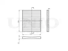 Салонный фильтр UNIO FLT-40150