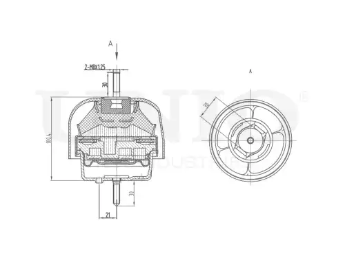 Подушка крепления двигателя UNIO RMP-15012