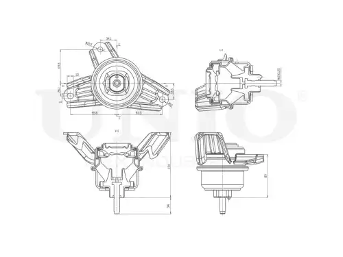 Подушка крепления двигателя UNIO RMP-15019