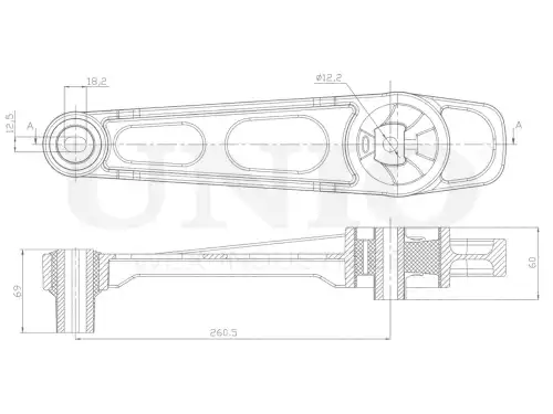Подушка крепления двигателя UNIO RMP-15021
