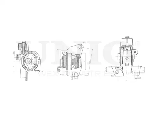 Подушка крепления двигателя UNIO RMP-15025
