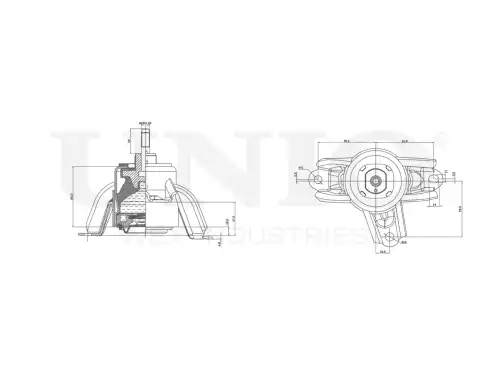 Подушка крепления двигателя UNIO RMP-15026