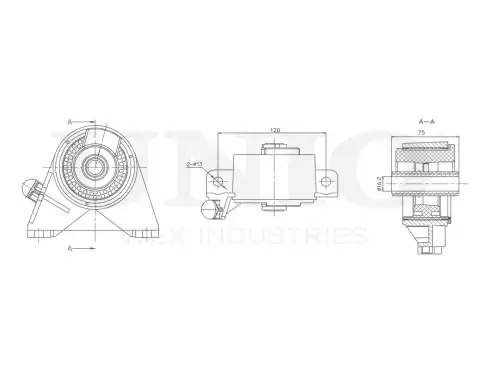 Подушка крепления двигателя UNIO RMP-15031