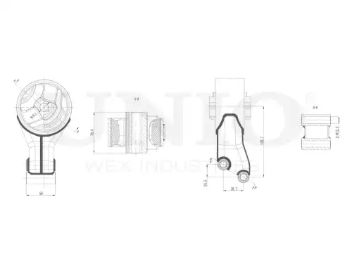 Подушка крепления двигателя UNIO RMP-15034