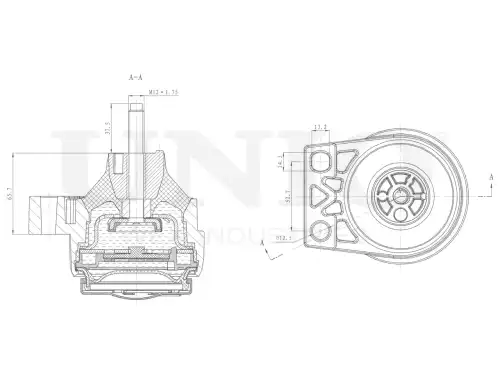 Подушка крепления двигателя UNIO RMP-15035