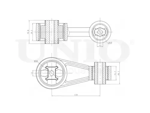 Подушка крепления двигателя UNIO RMP-15042