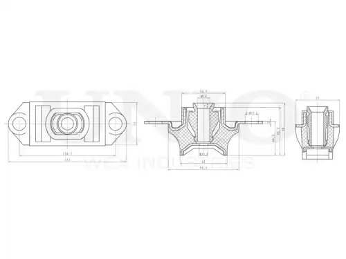 Подушка крепления двигателя UNIO RMP-15045